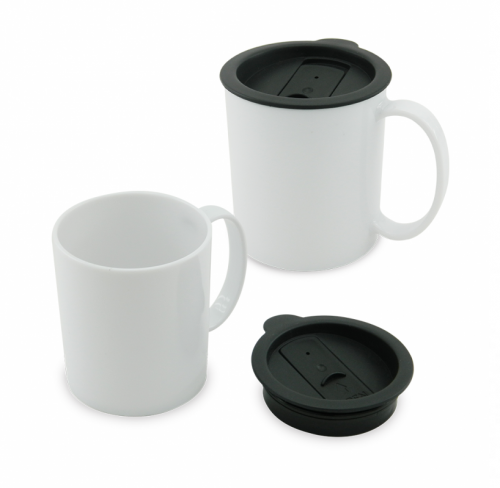 Mug con Tapa Pequeño 10 Oz
